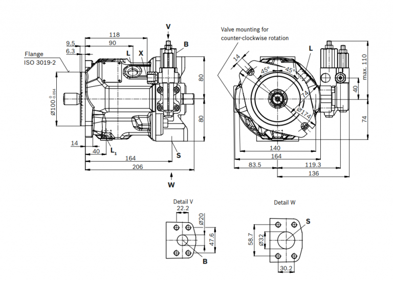 Rexroth A A10VSO 18 DFR1/31LVSA12N00 Pump